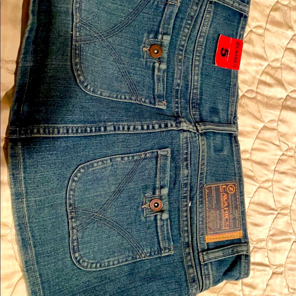 Z. Cavaricci denim mini skirt/
